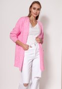 Sweter Kardigan Model PA013 Baby Pink - MKM - 2XL/3XL Sweter Kardigan Model PA013 Baby Pink - MKM - 2XL/3XL