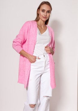 Sweter Kardigan Model PA013 Baby Pink - MKM - 2XL/3XL