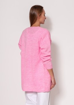 Sweter Kardigan Model PA013 Baby Pink - MKM - S/M