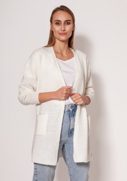 Sweter Kardigan Model PA013 Ecru - MKM - S/M