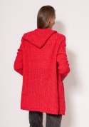 Sweter Kardigan Model PA018 Coral - MKM - S/M Sweter Kardigan Model PA018 Coral - MKM - S/M