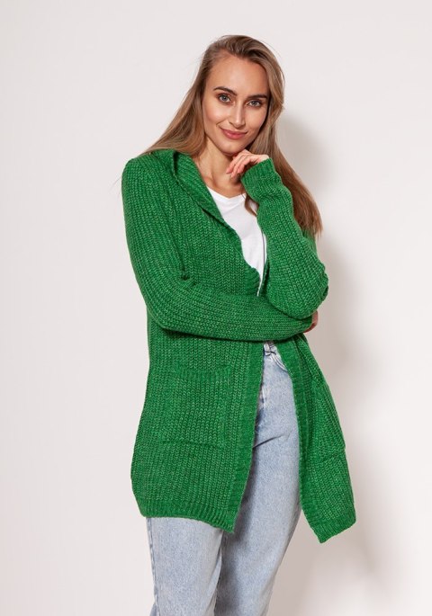 Sweter Kardigan Model PA018 Green - MKM - S/M Sweter Kardigan Model PA018 Green - MKM - S/M
