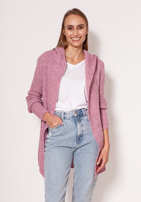 Sweter Kardigan Model PA018 Pink - MKM - S/M
