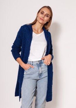 Sweter Kardigan Model PA019 Cobalt - MKM - 2XL/3XL