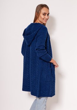 Sweter Kardigan Model PA019 Cobalt - MKM - 2XL/3XL