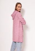 Sweter Kardigan Model PA019 Pink - MKM - S/M Sweter Kardigan Model PA019 Pink - MKM - S/M