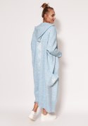 Sweter Kardigan Model PA020 Błękit - MKM - L/XL Sweter Kardigan Model PA020 Błękit - MKM - L/XL