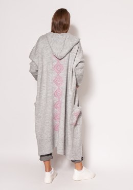 Sweter Kardigan Model PA020 Light Grey - MKM - S/M