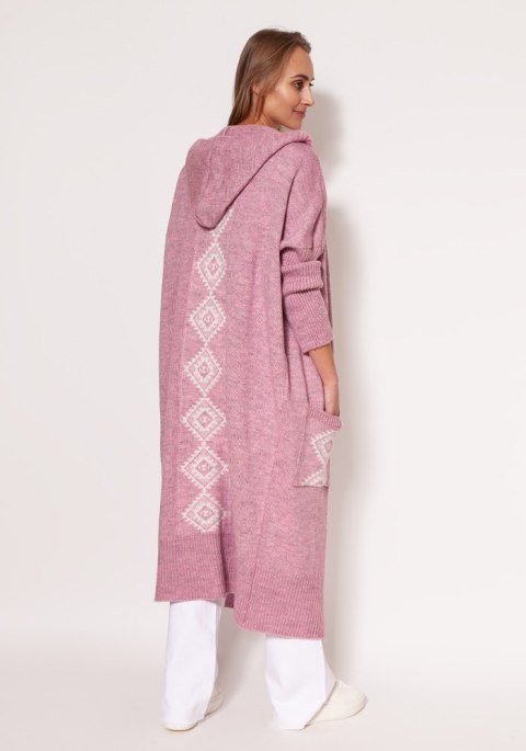 Sweter Kardigan Model PA020 Pink - MKM - S/M Sweter Kardigan Model PA020 Pink - MKM - S/M