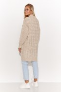 Sweter Kardigan Model S134 Beige Melange - Makadamia - uniwersalny Sweter Kardigan Model S134 Beige Melange - Makadamia - uniwersalny