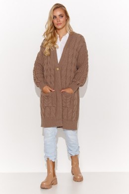Sweter Kardigan Model S134 Cappuccino - Makadamia - uniwersalny