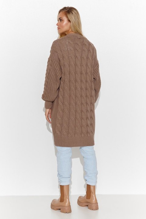 Sweter Kardigan Model S134 Cappuccino - Makadamia - uniwersalny Sweter Kardigan Model S134 Cappuccino - Makadamia - uniwersalny