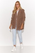 Sweter Kardigan Model S142 Cappuccino - Makadamia - uniwersalny Sweter Kardigan Model S142 Cappuccino - Makadamia - uniwersalny