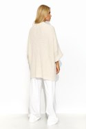 Sweter Kardigan Model S145 Light Beige - Makadamia - uniwersalny Sweter Kardigan Model S145 Light Beige - Makadamia - uniwersalny