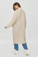Sweter Kardigan Model S153 Beige Melange - Makadamia - uniwersalny