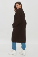 Sweter Kardigan Model S153 Czekolada - Makadamia - uniwersalny Sweter Kardigan Model S153 Czekolada - Makadamia - uniwersalny