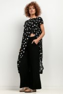 Tunika Model T410 Białe grochy - Tessita - XXL Tunika Model T410 Białe grochy - Tessita - XXL