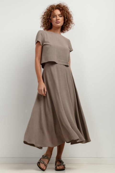 Bluzka Model T401 Mocca - Tessita - XL Bluzka Model T401 Mocca - Tessita - XL
