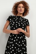 Bluzka ModelT408 Białe grochy - Tessita - XXL