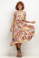 Spódnica Model T407 Kwiaty na białym tle - Tessita - XXL Spódnica Model T407 Kwiaty na białym tle - Tessita - XXL