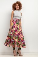 Spódnica Model T407 Liście na fioletowym tle - Tessita - XL Spódnica Model T407 Liście na fioletowym tle - Tessita - XL