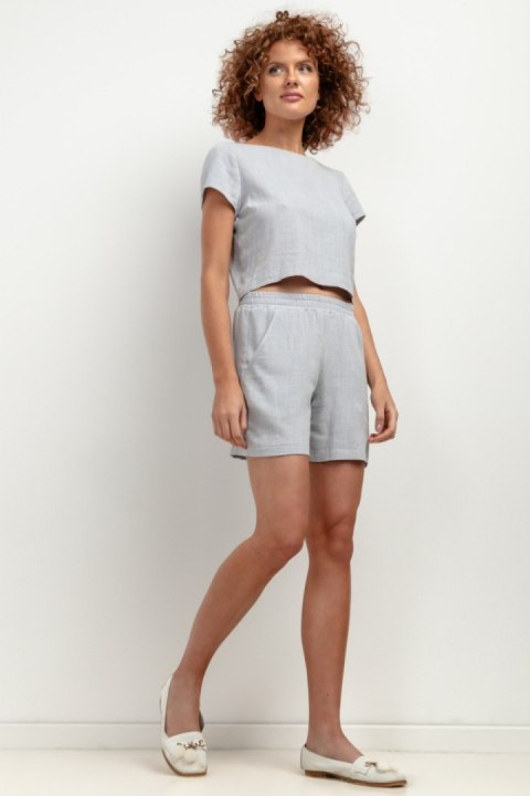 Szorty Damskie Model T402 Grey Melange - Tessita - M Szorty Damskie Model T402 Grey Melange - Tessita - M