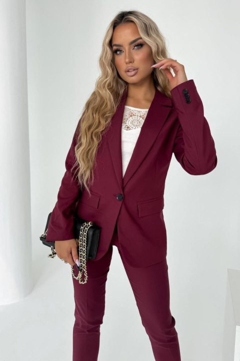Marynarka Model 11 Burgund - Cabba - 42 Marynarka Model 11 Burgund - Cabba - 42