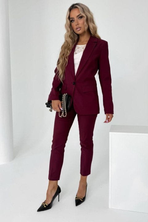 Marynarka Model 11 Burgund - Cabba - 42 Marynarka Model 11 Burgund - Cabba - 42