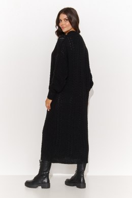 Sweter Kardigan Model NU_S91 Black - Numinou - uniwersalny
