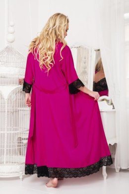 Szlafrok Podomka Model Sumatra satyna Fuksja - Kalimo - XXL