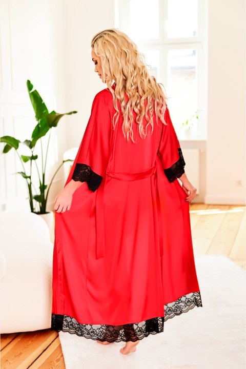 Szlafrok Podomka Model Sumatra satyna Red - Kalimo - XL Szlafrok Podomka Model Sumatra satyna Red - Kalimo - XL