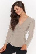 Bluzka Model NU461 Light Beige - Numinou - 42