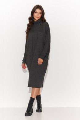 Sukienka Model NU455 Grafit Melange - Numinou - 36/38