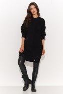 Sweter Damski Model NU_S92 Black - Numinou - uniwersalny Sweter Damski Model NU_S92 Black - Numinou - uniwersalny