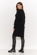 Sweter Damski Model NU_S92 Black - Numinou - uniwersalny Sweter Damski Model NU_S92 Black - Numinou - uniwersalny