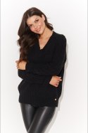 Sweter Damski Model NU_S97 Black - Numinou - uniwersalny