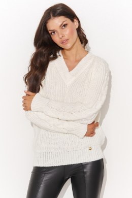 Sweter Damski Model NU_S97 Śmietana - Numinou - uniwersalny
