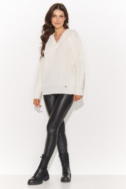 Sweter Damski Model NU_S97 Śmietana - Numinou - uniwersalny