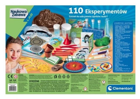 110 eksperymentów naukowa zabawa Clementoni #G3 110 eksperymentów naukowa zabawa Clementoni #G3