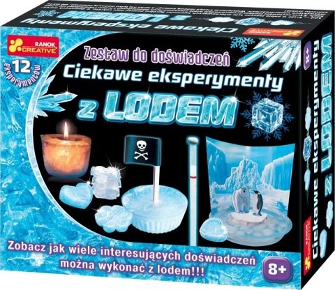 CIEKAWE EKSPERYMENTY Z LODEM ZESTAW DO DOŚWIADCZEŃ CIEKAWE EKSPERYMENTY Z LODEM ZESTAW DO DOŚWIADCZEŃ