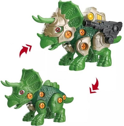 Dinozaur transformujący Triceratops do skręcania 2w1 Dinozaur transformujący Triceratops do skręcania 2w1