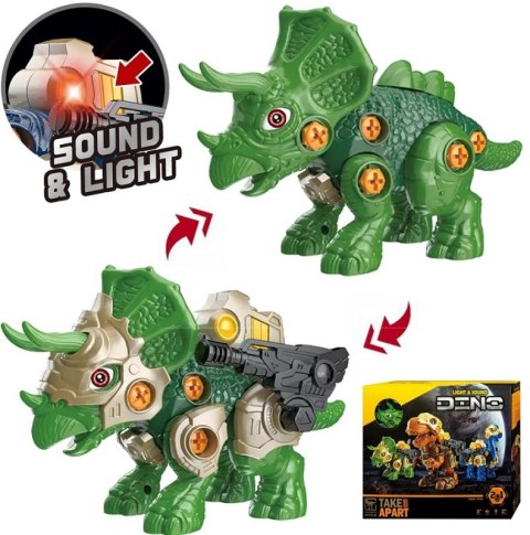 Dinozaur transformujący Triceratops do skręcania 2w1 Dinozaur transformujący Triceratops do skręcania 2w1