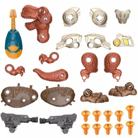 Dinozaur transformujący Tyranozaur do skręcania 2w1 Dinozaur transformujący Tyranozaur do skręcania 2w1