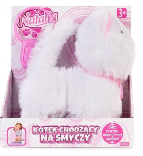 Duży śliczny kotek chodzi miauczy rusza ogonkiem Natalia Duży śliczny kotek chodzi miauczy rusza ogonkiem Natalia