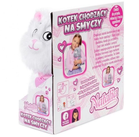 Duży śliczny kotek chodzi miauczy rusza ogonkiem Natalia Duży śliczny kotek chodzi miauczy rusza ogonkiem Natalia