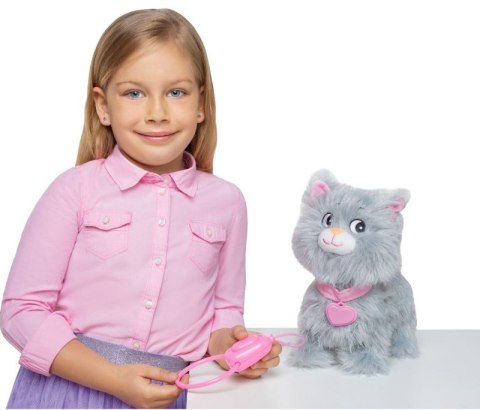 Duży śliczny kotek na smyczy chodzi miauczy Natalia Duży śliczny kotek na smyczy chodzi miauczy Natalia