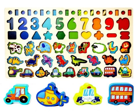 Gra puzzle multifunkcyjne 2 w 1 nauka łowienie rybek Gra puzzle multifunkcyjne 2 w 1 nauka łowienie rybek