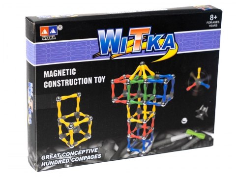 Klocki magnetyczne konstrukcyjne 108 elementów Klocki magnetyczne konstrukcyjne 108 elementów