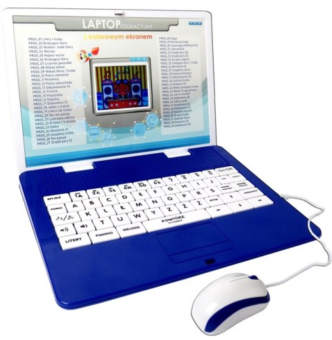 LAPTOP EDUKACYJNY KOLOROWY WYŚWIETLACZ 53 PROGRAMY LAPTOP EDUKACYJNY KOLOROWY WYŚWIETLACZ 53 PROGRAMY