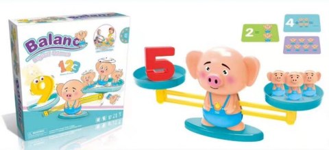 WAGA SZALKOWA ŚWINKA GRA EDUKACYJNA NAUKA MATEMATYKI WAGA SZALKOWA ŚWINKA GRA EDUKACYJNA NAUKA MATEMATYKI